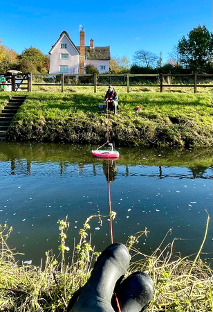 Elizabeth Klotz - UK Environment Agency. "My colleague Neil and I are gauging the river Deben at a village called Brandeston (in the county of Suffolk, UK)."
